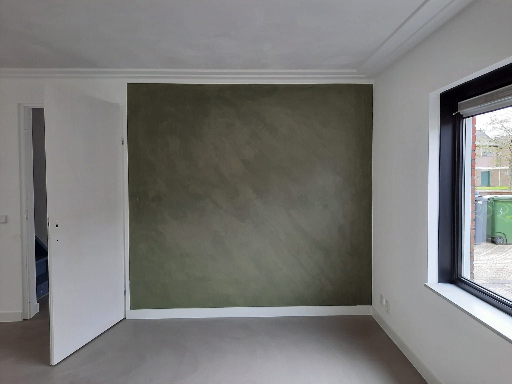 Stucwerk in kleur - woonkamer
